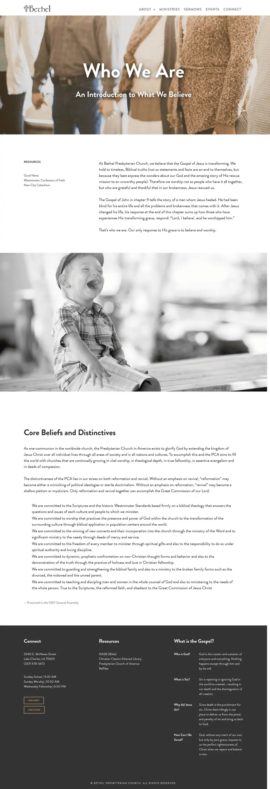 Bethel what we believe page