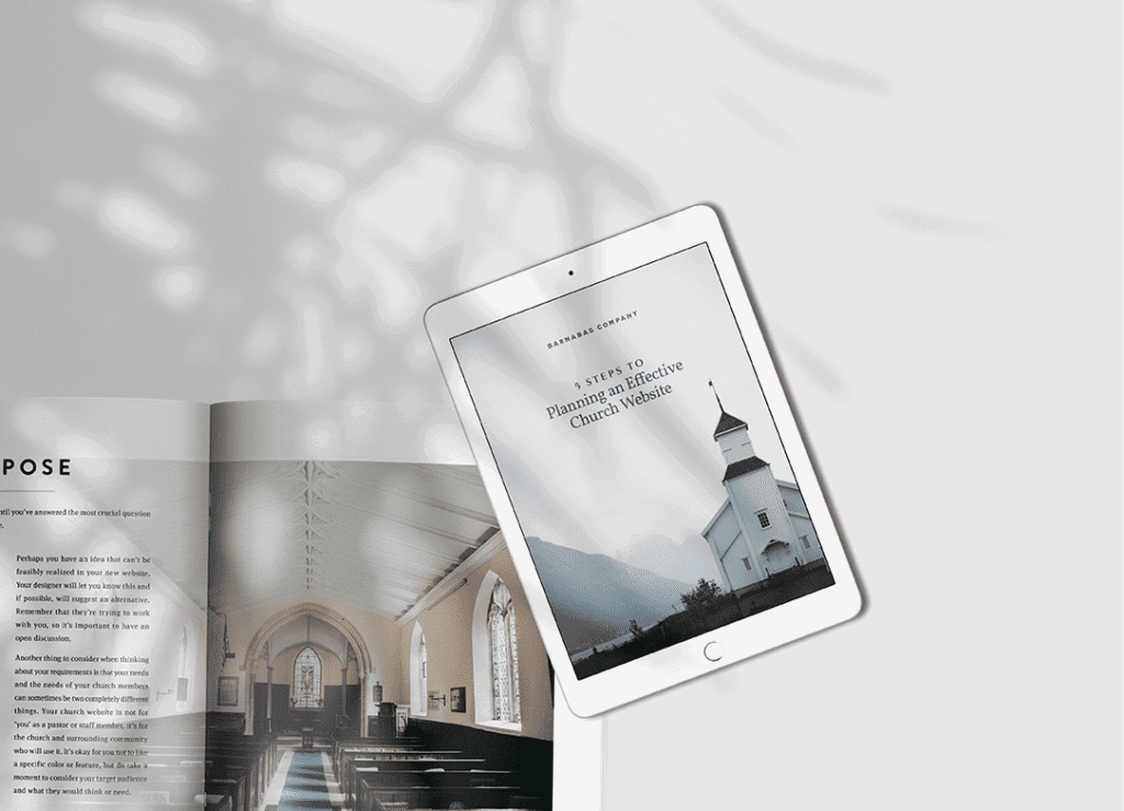 planning a church website background image