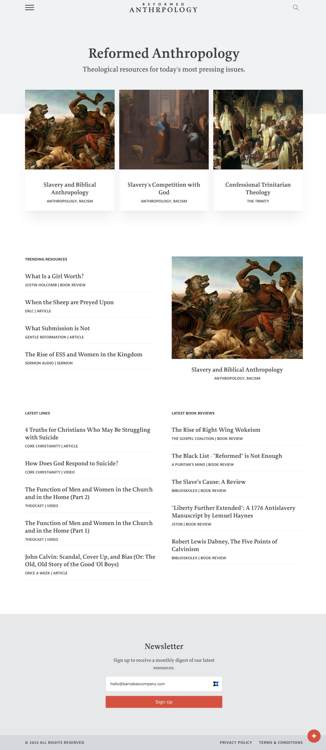 Reformed Anthropology
